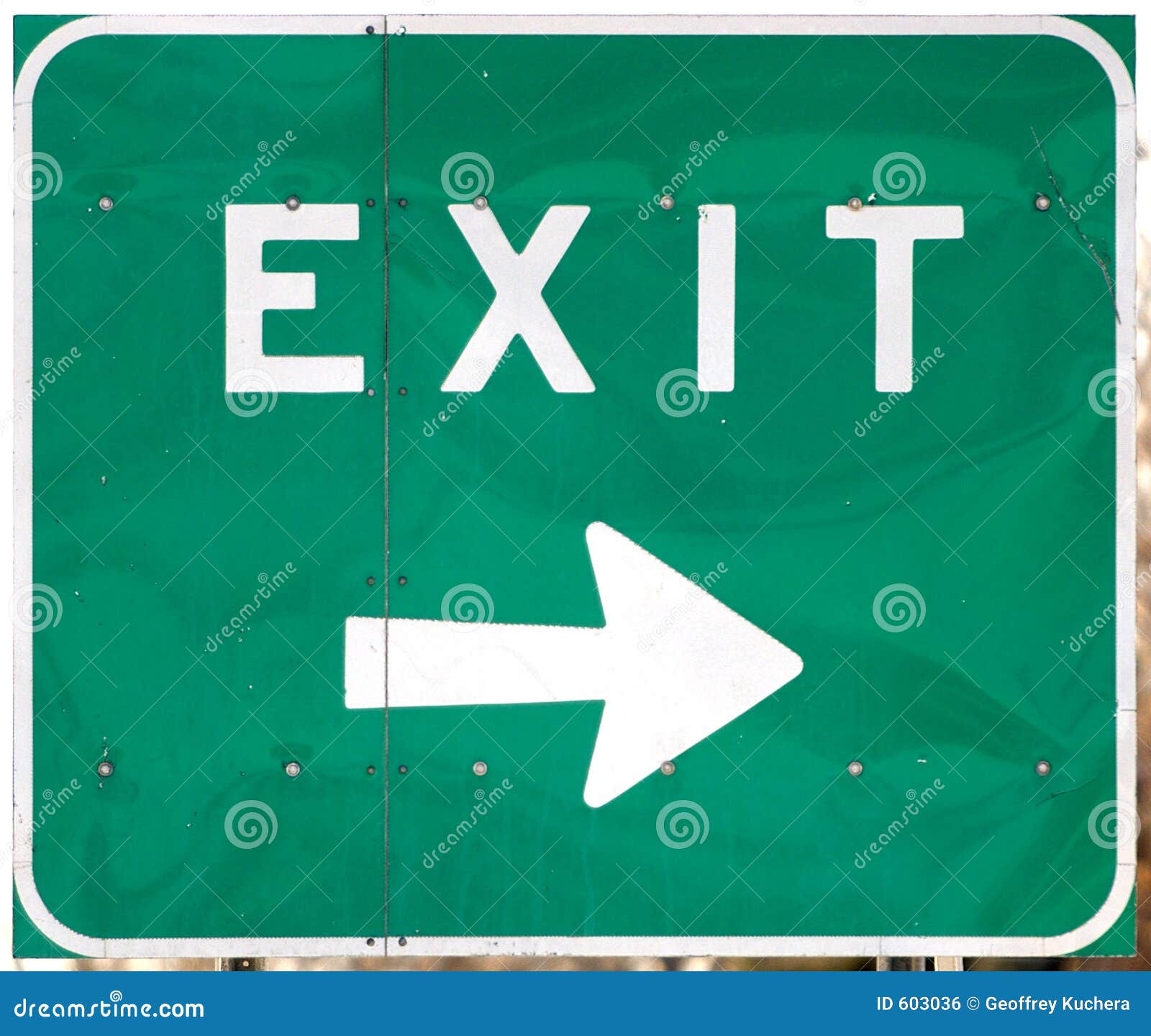 highway exit sign