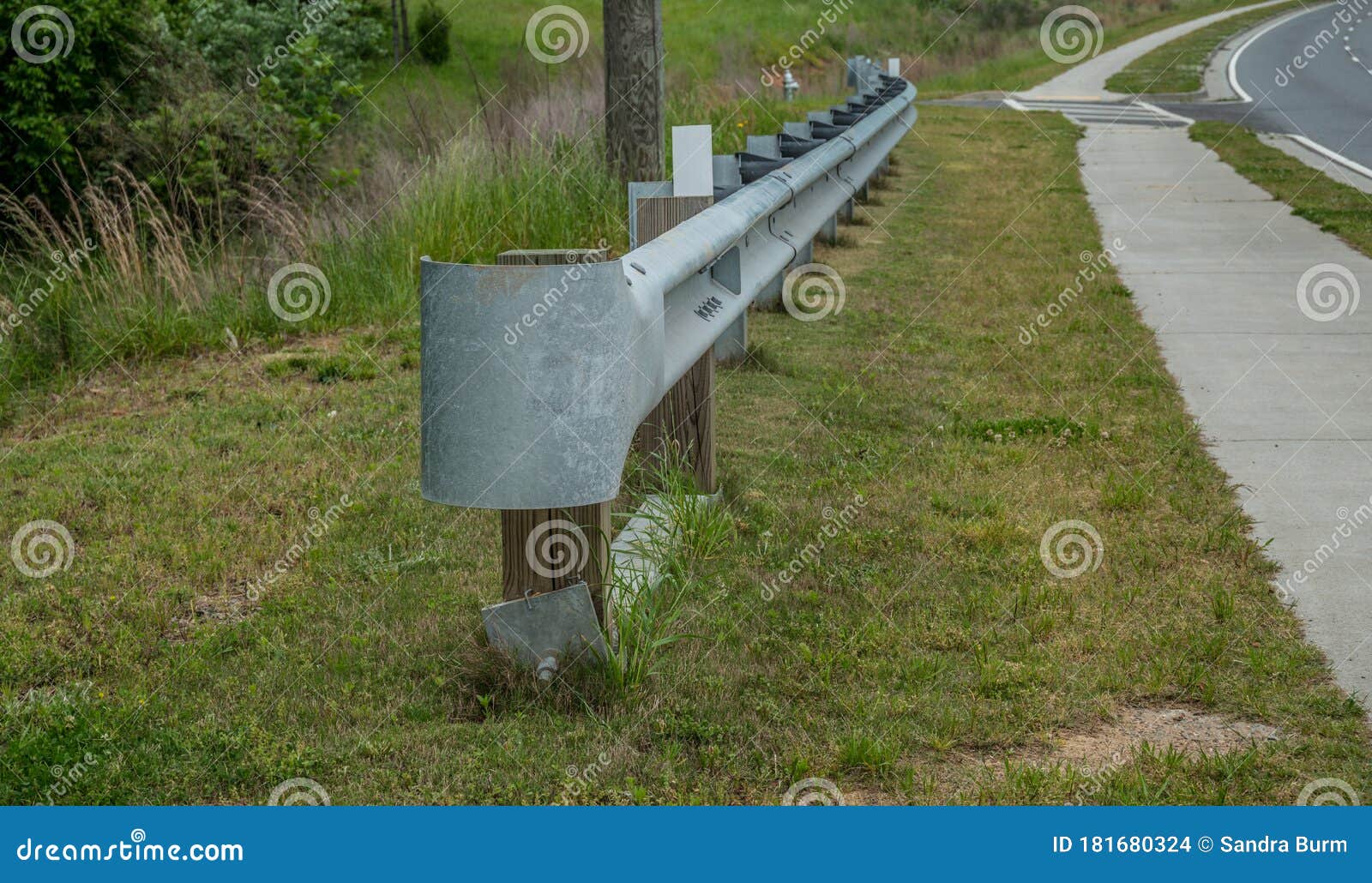 Highway guard rail stock photo. Image of attention, environment 181680324