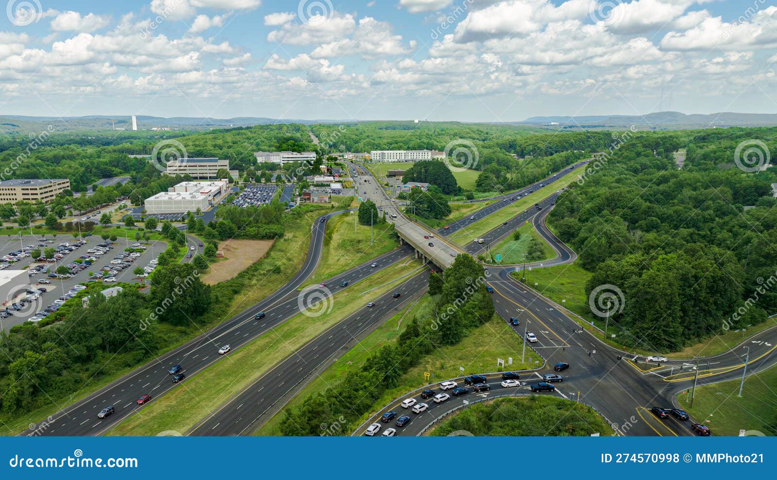 Highway Interchange I84 Exit 31 Southington CT Connecticut Roadways