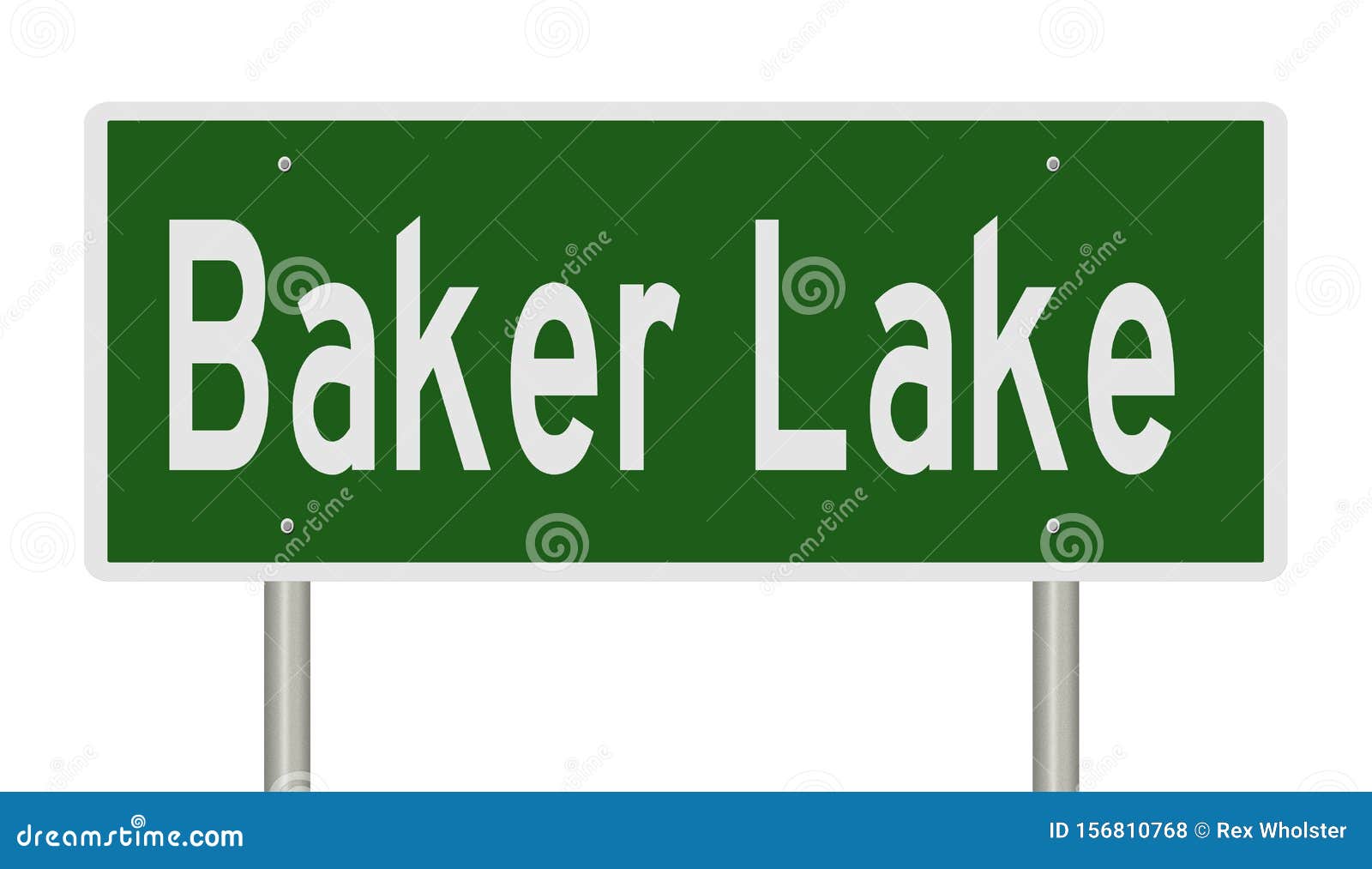 Highway Sign for Baker Lake Nunavut Canada Stock Illustration ...