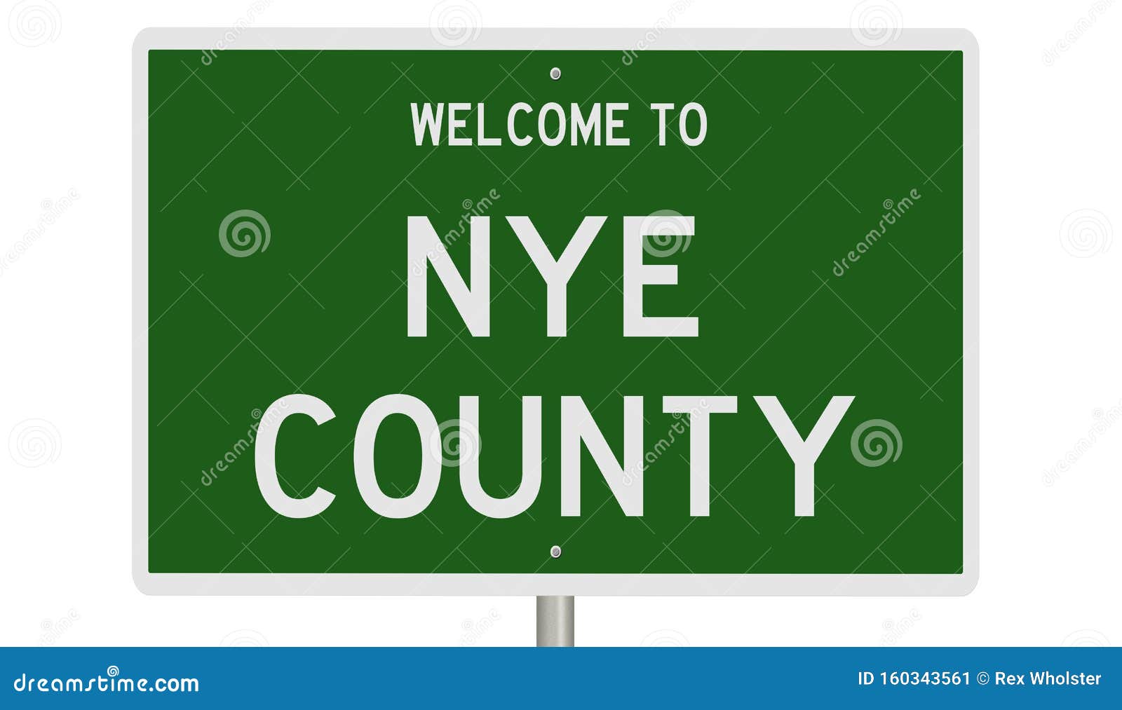 highway sign for nye county