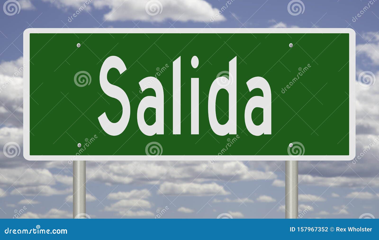 highway sign for salida colorado