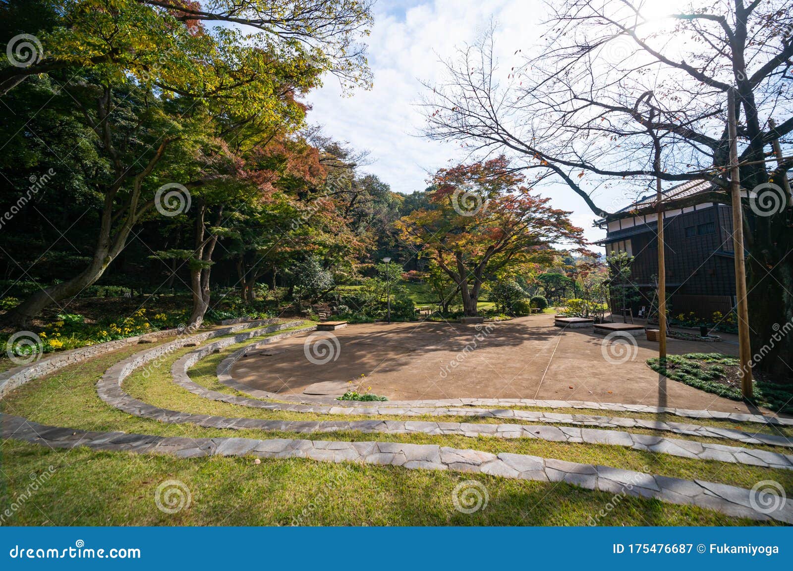 higo hosokawa garden in japan, tokyo landscape