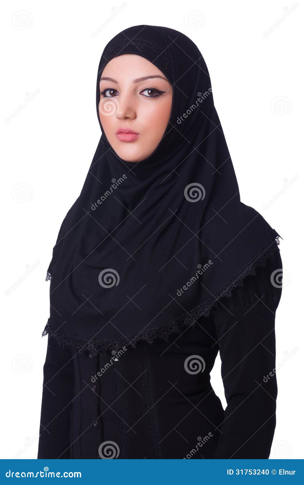 Hijab De Port De Jeune Femme Musulmane Photo stock - Image 