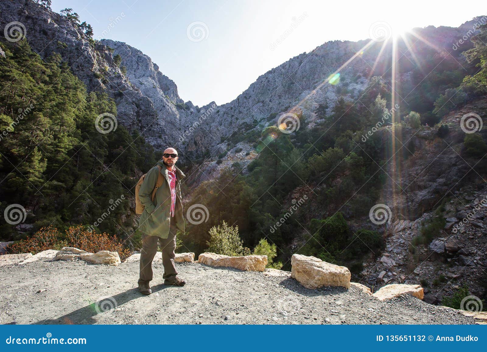 hiker on lician way