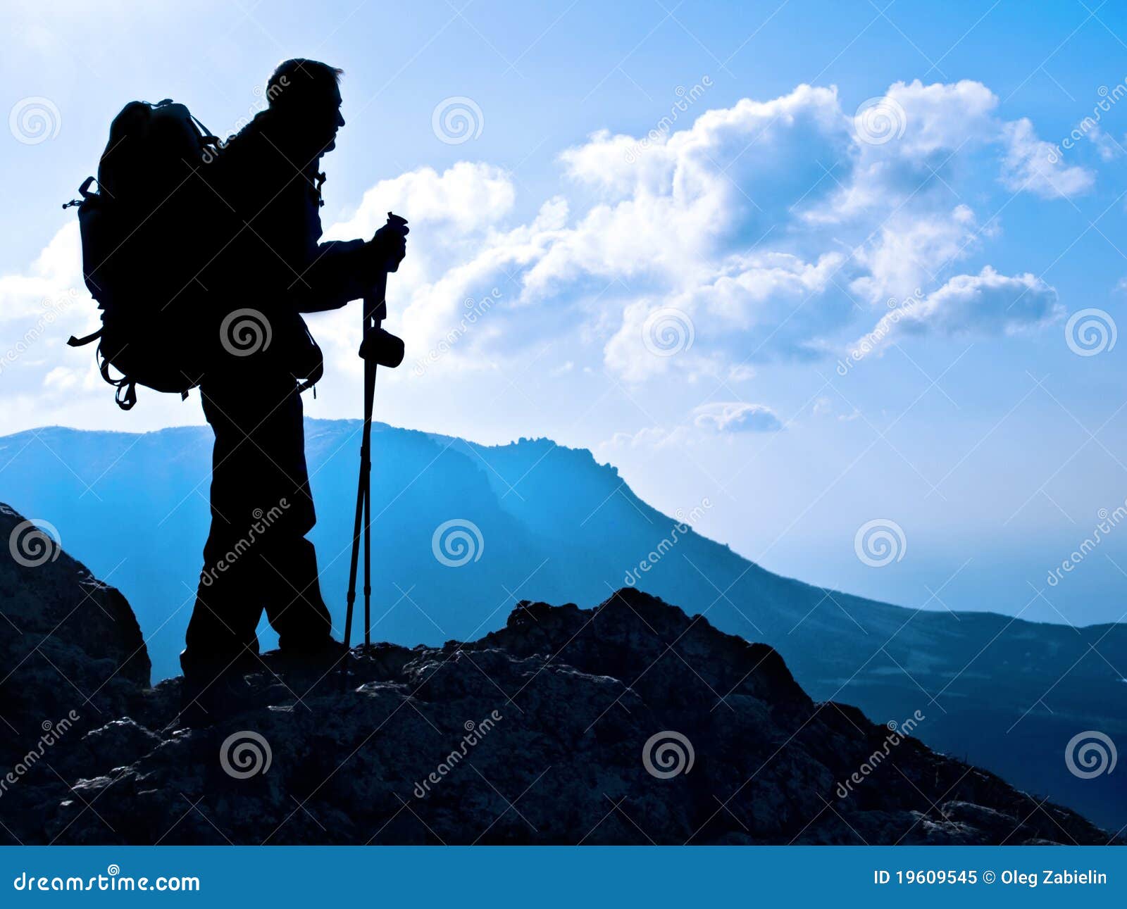 hiker silhouette