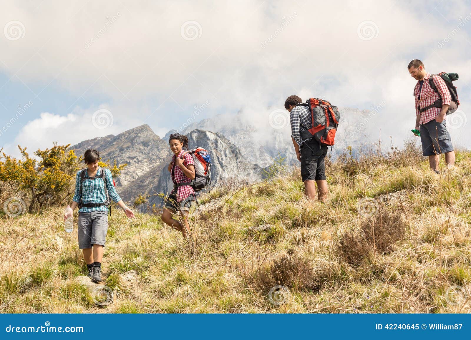 Hikers stock image. Image of looking, hike, outside, healthy - 42240645