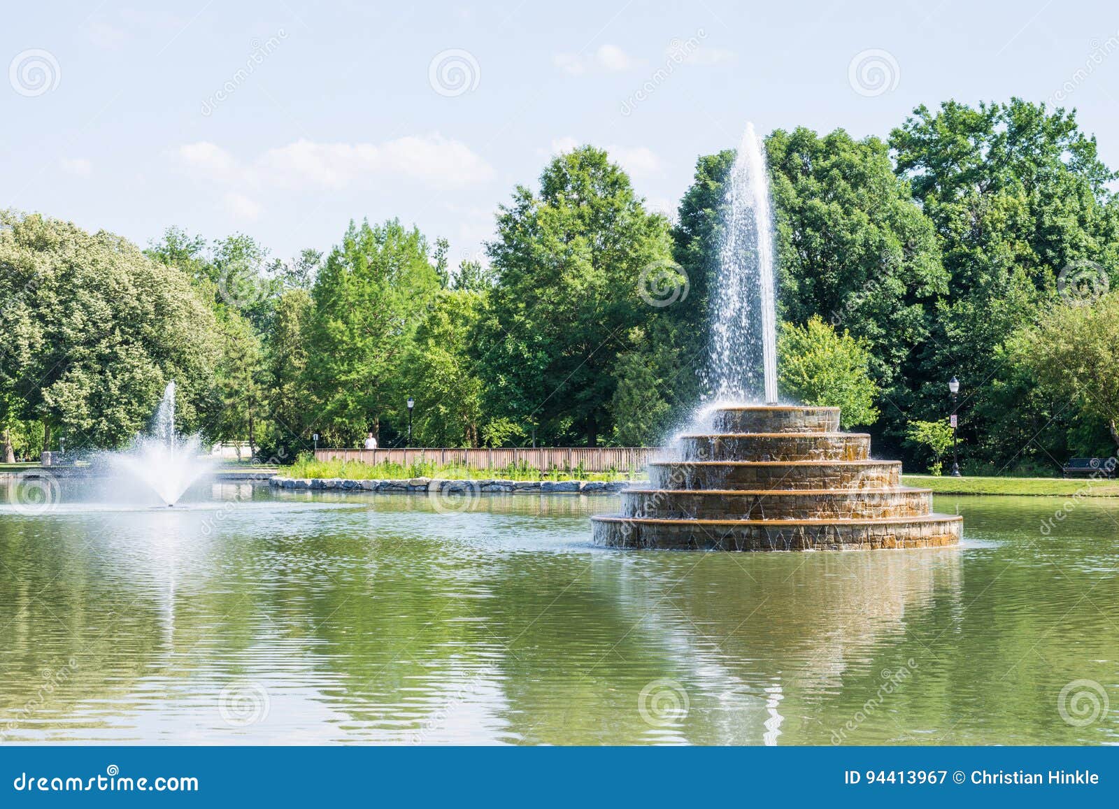 hiking area in baker park in frederick, maryland