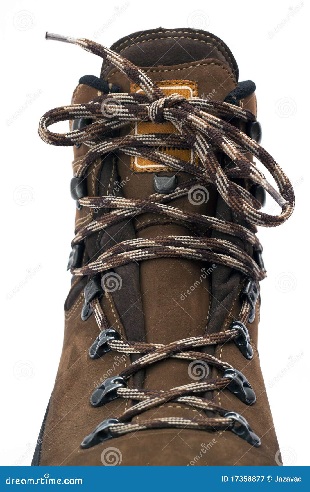 Hiking Boot shoelace stock image. Image of activity, boot 17358877