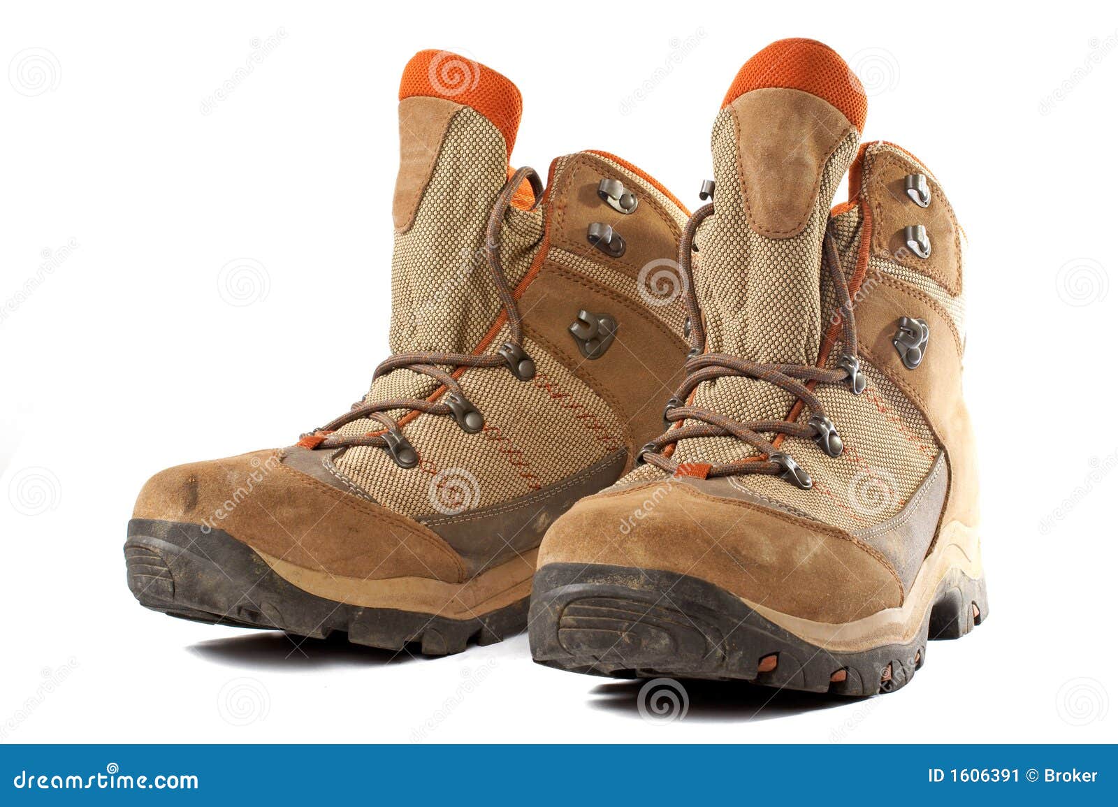 Hiking boots stock image. Image of laces, rugged, ladies 1606391