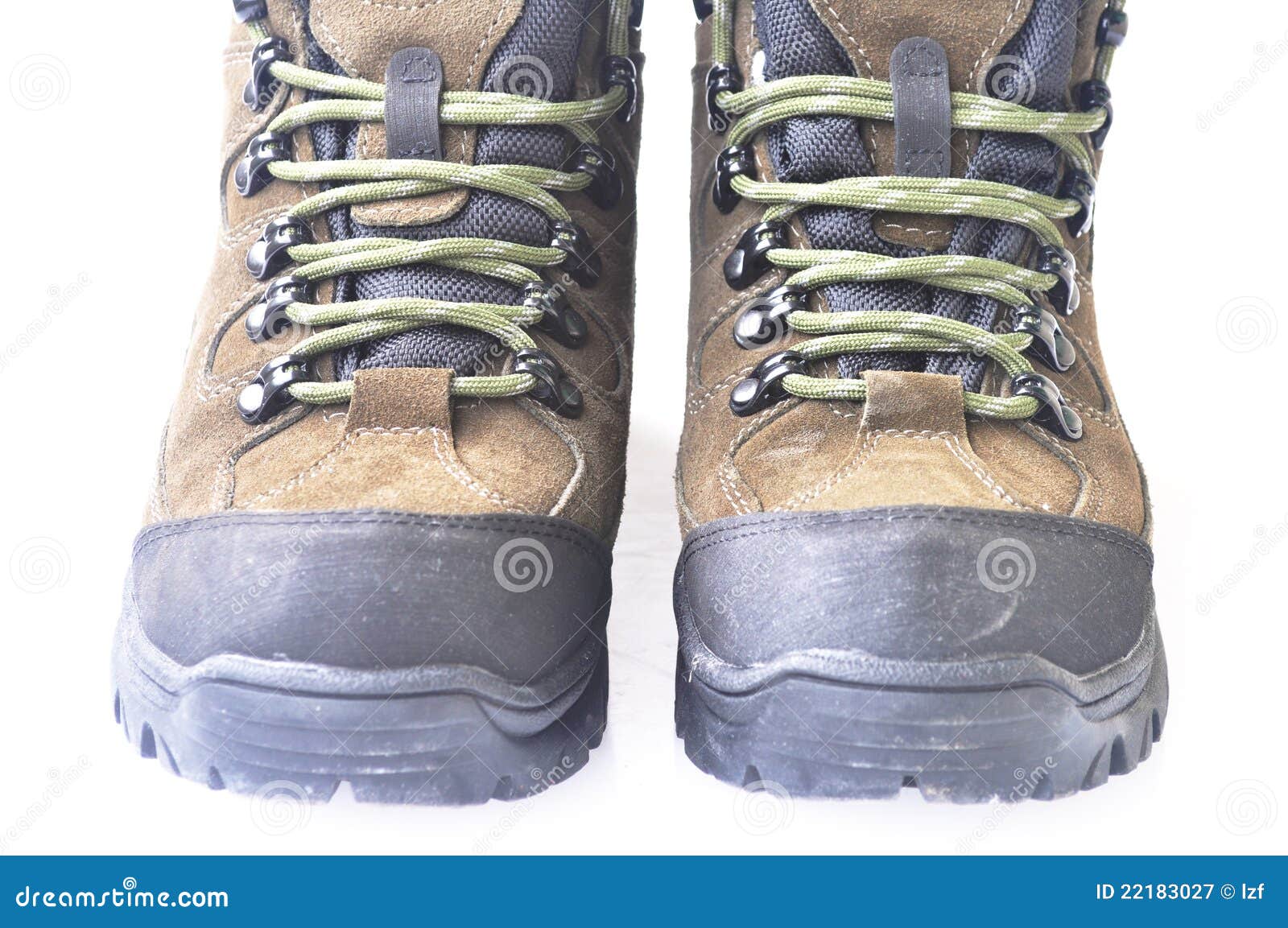 Hiking boots stock image. Image of leather, hike, khaki 22183027