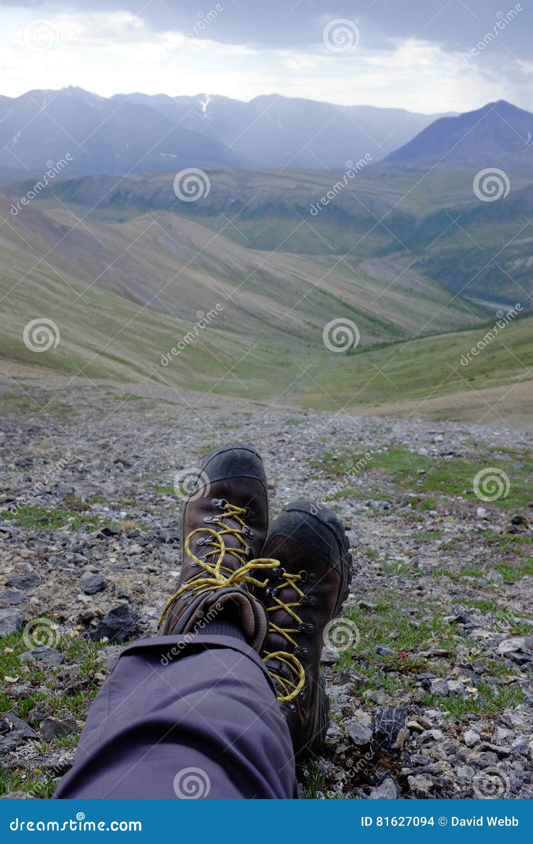 hiking in canada`s yukon