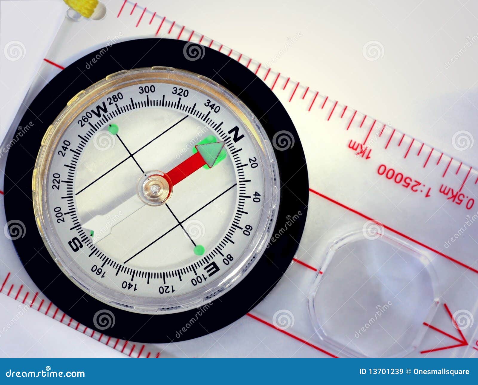 Hiking Compass stock image. Image of orientation, east 13701239