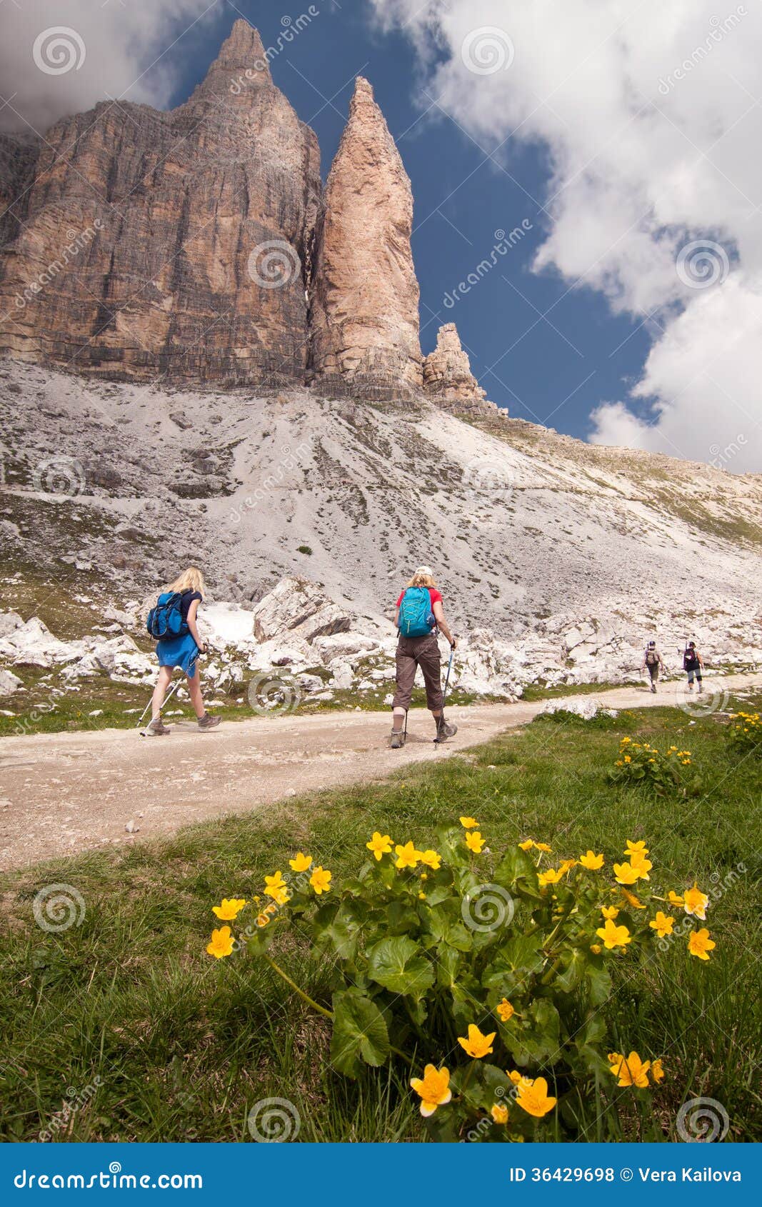 hiking in dolomites