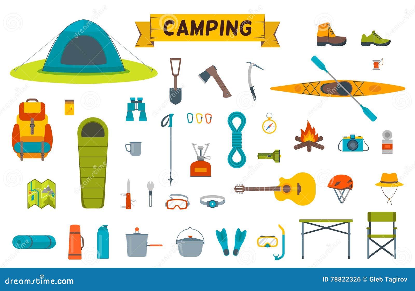 tools and equipment in hiking