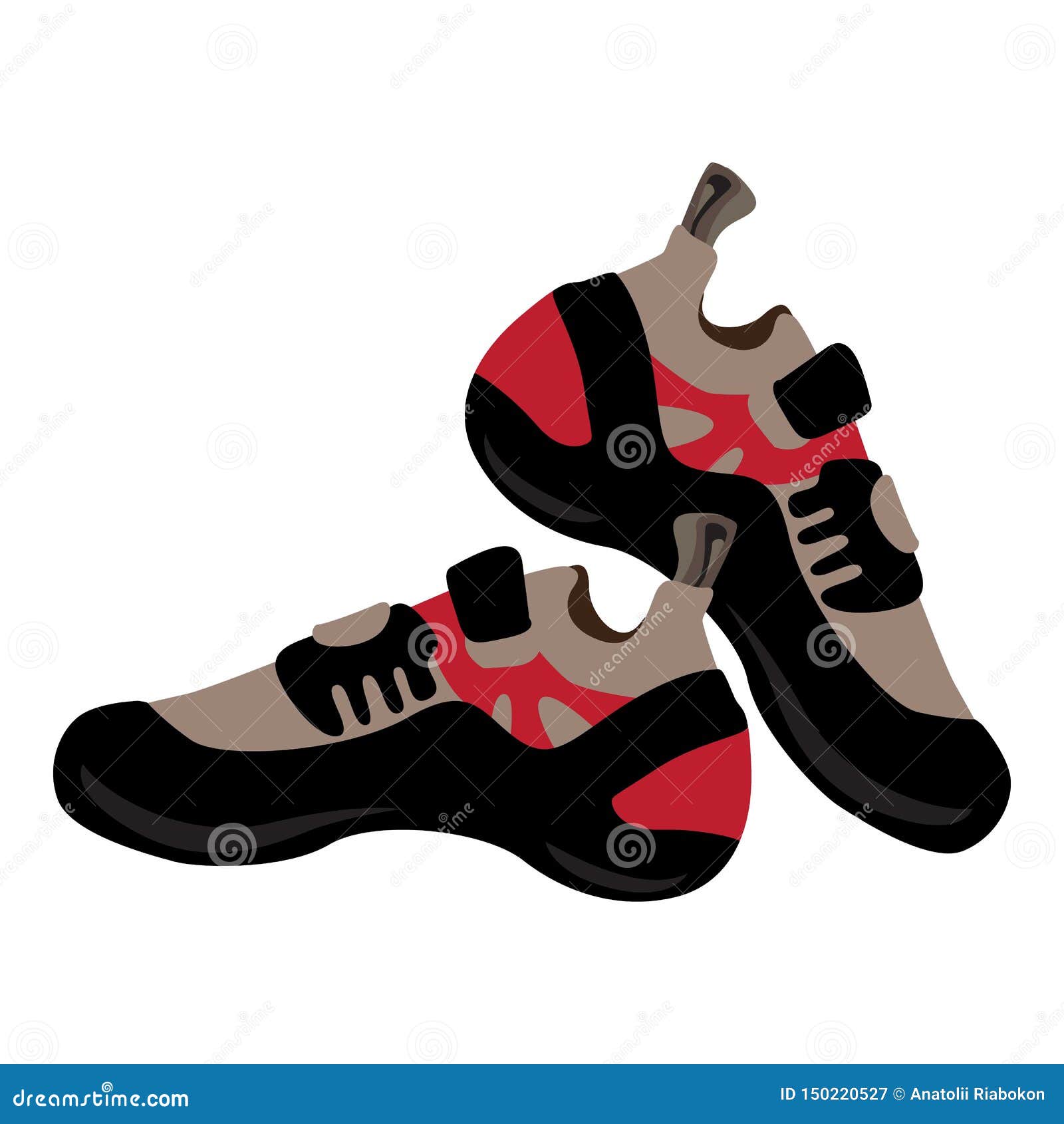 Hiking Shoes Icon, Cartoon Style Stock Vector - Illustration of boot ...