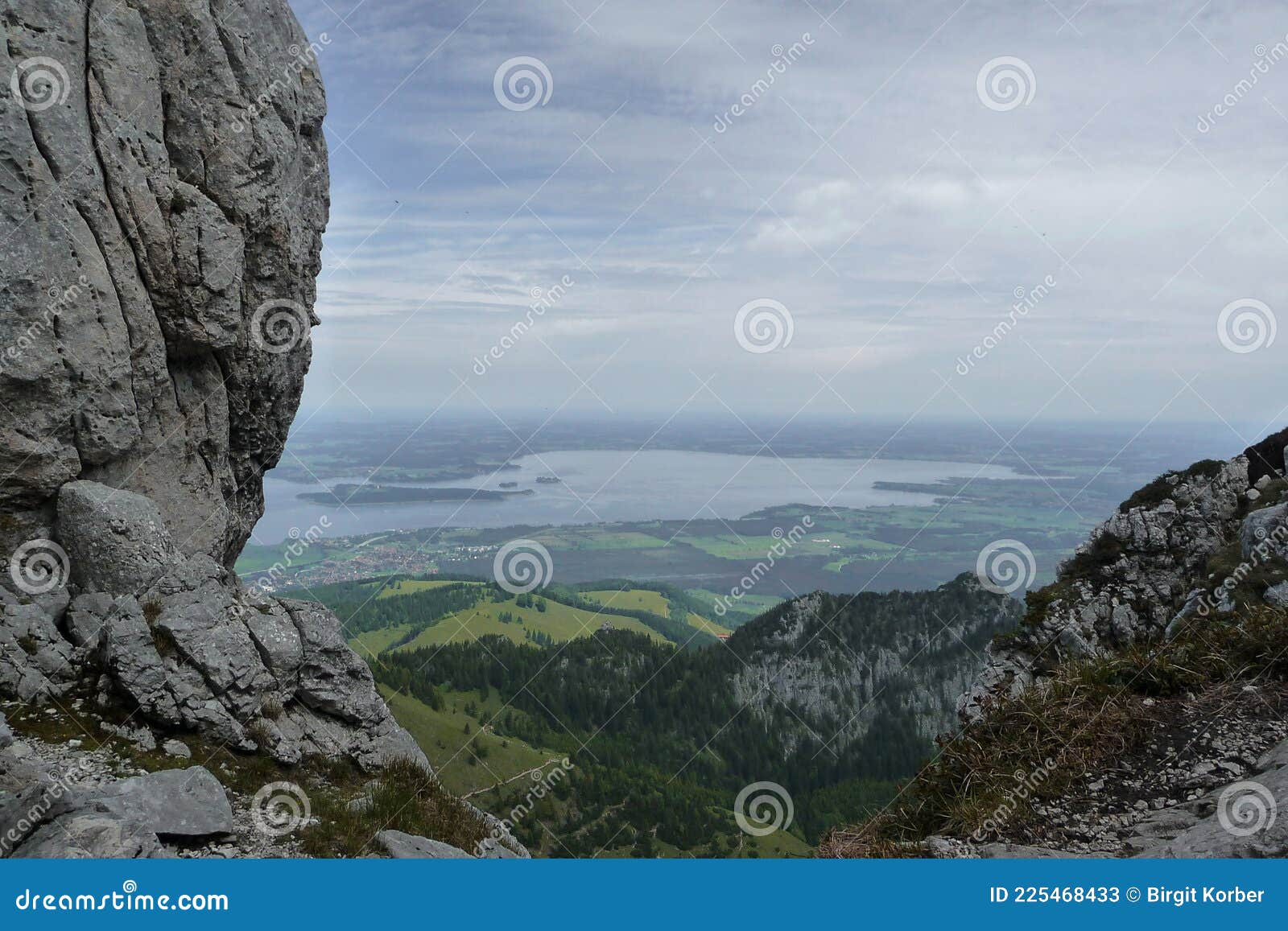 hiking tour to kampenwand mountain in chiemgau alps, bavaria, germany