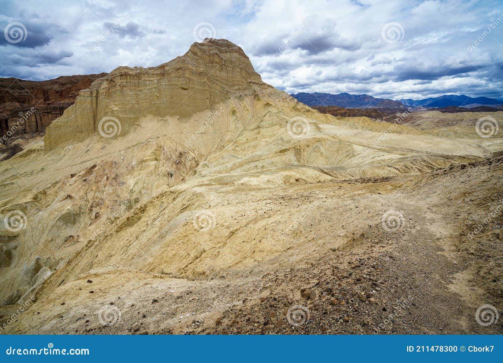Hikink the Golden Canyon - Gower Gulch Circuit in Death Valley, California,  Usa Stock Photo - Image of beautiful, california: 211478300