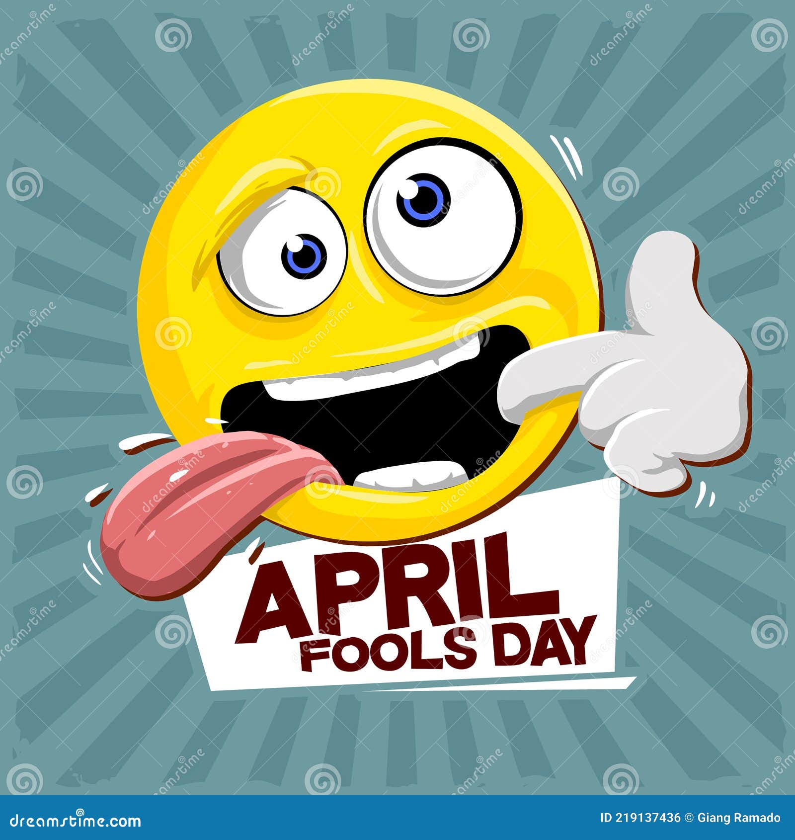Funny Emoticon for Celebrate April Fool Day Stock Vector - Illustration of  crazy, hail: 219137436