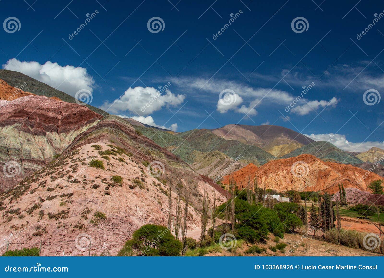 The Hill of Seven Colors. Colorful Mountains in Purmamarca, Jujuy