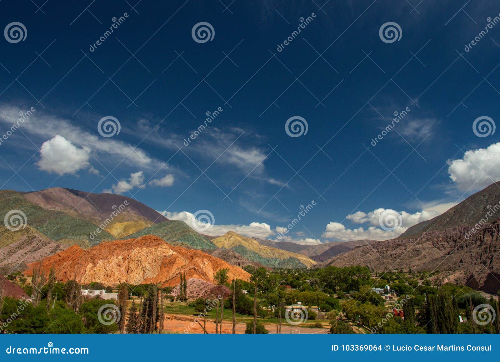 The Hill of Seven Colors. Colorful Mountains in Purmamarca, Jujuy