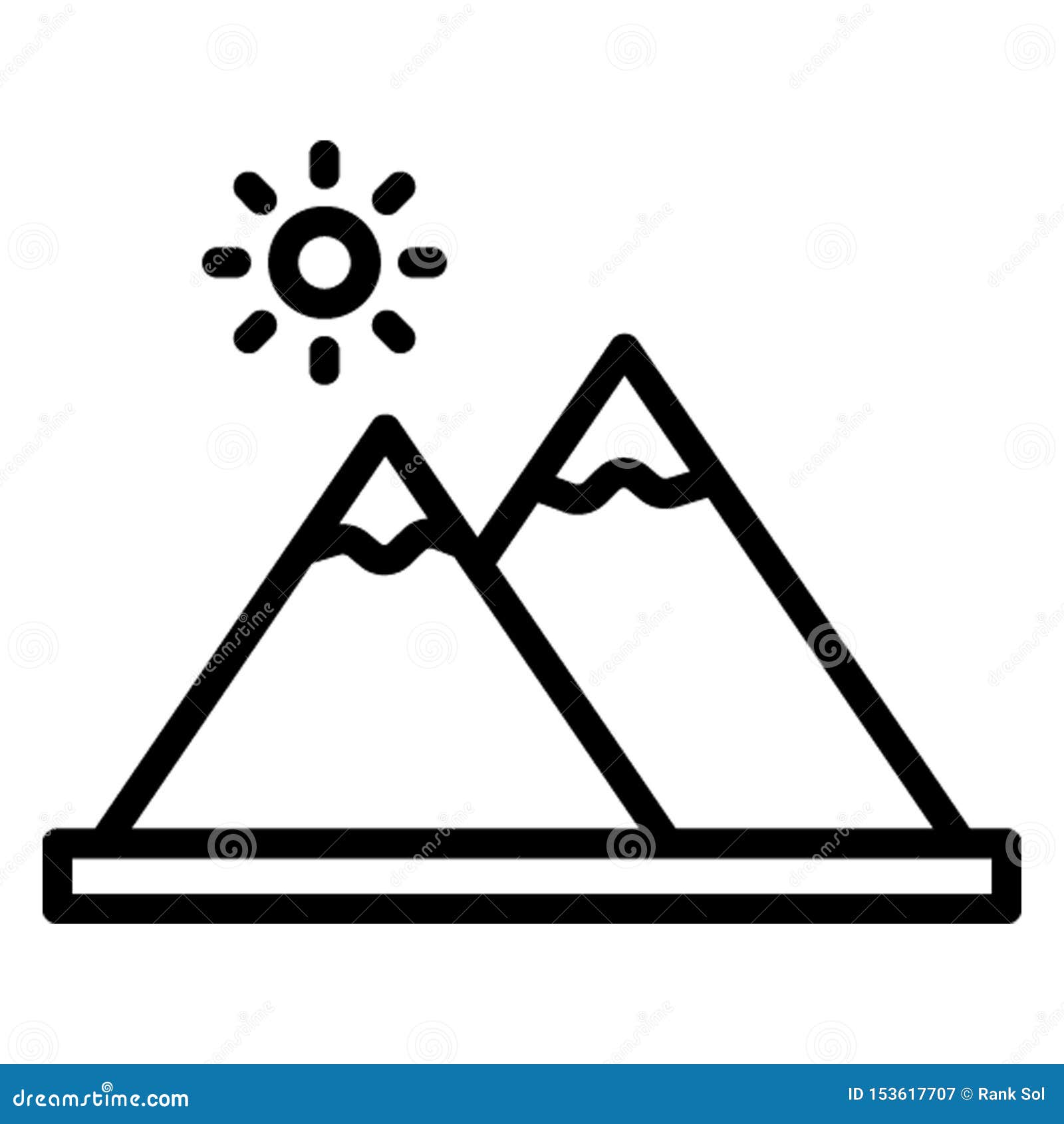 Hill Station, Hills Vector Icon Which Can Easily Edit Stock Vector