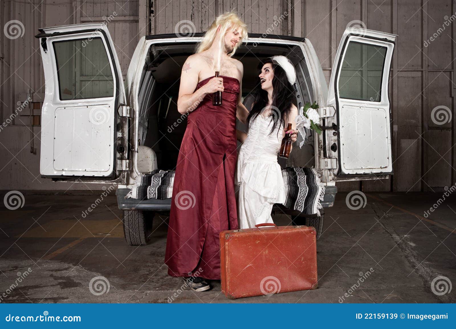 Hillbilly Wedding stock image. Image of cheerful, cheap - 22159139