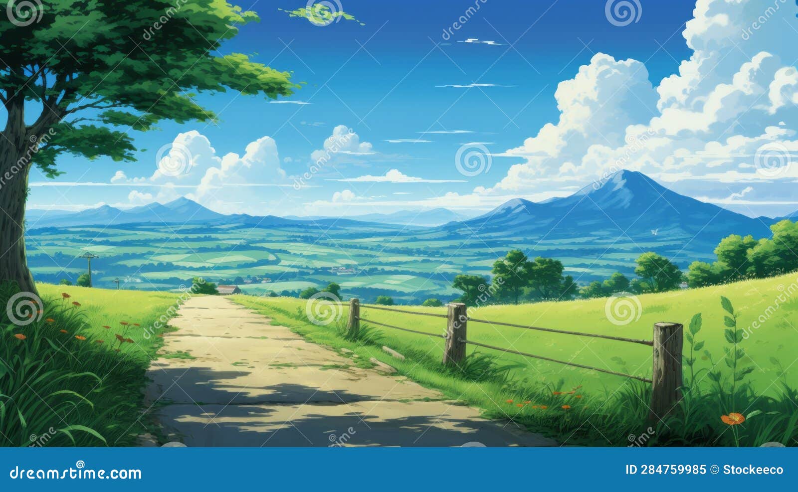 Anime Backgrounds Mountain Stock Photos and Images - 123RF