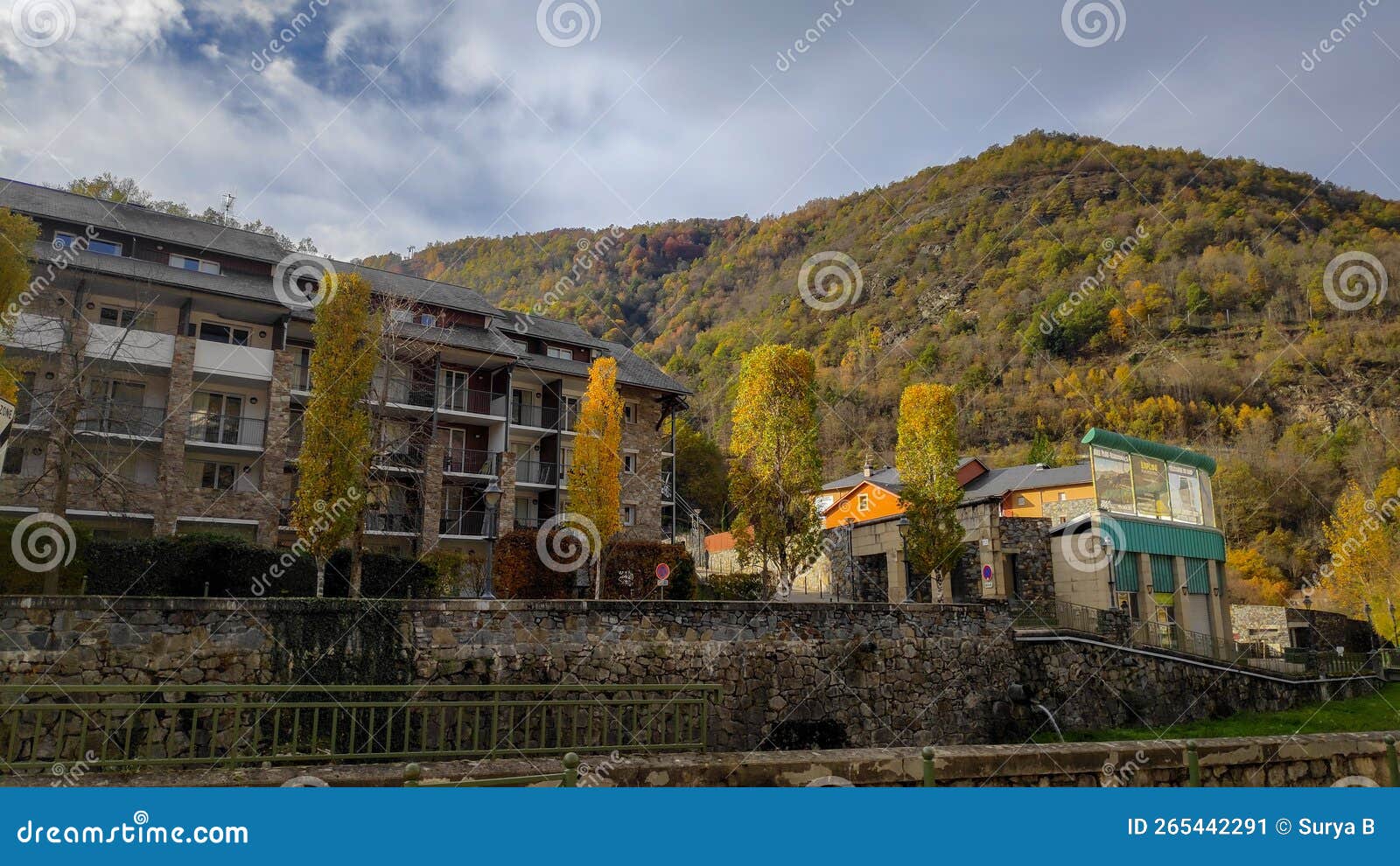 Hillside Community Stock Photo. Stock Image Image of town