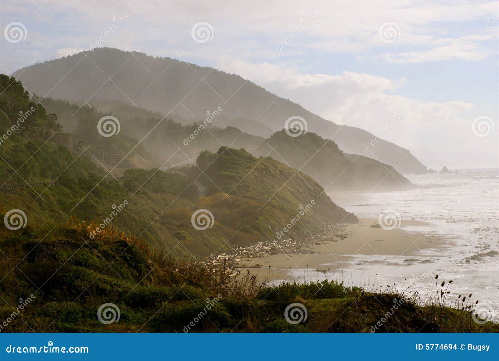 Hilly coastline stock photo. Image of america, rugged - 5774694