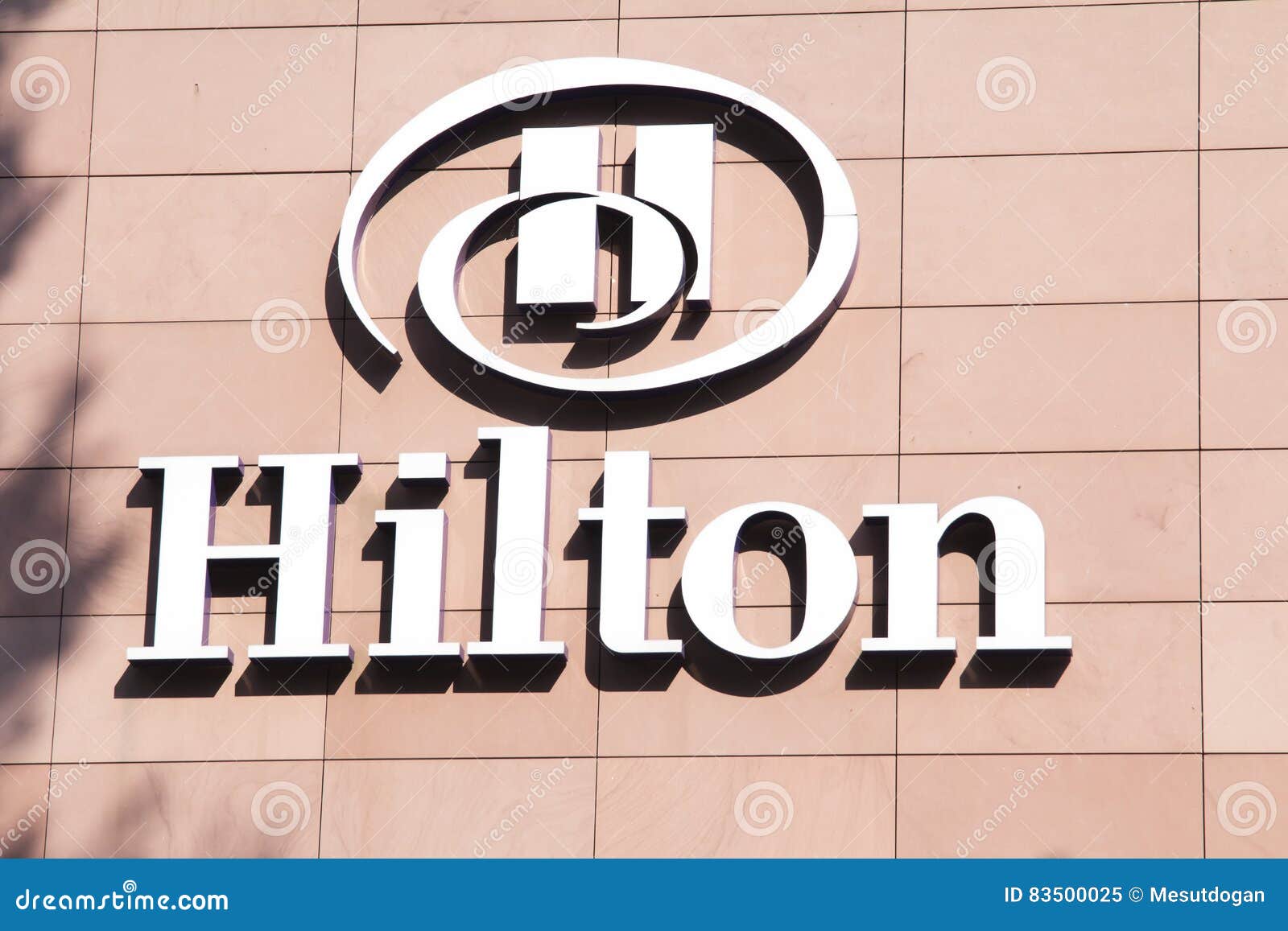 Hilton editorial image. Image of hilton, logo, rest, international