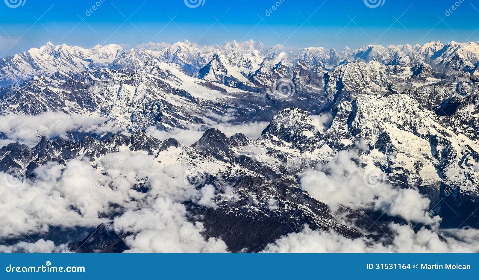 himalaya everest mountain range panorama