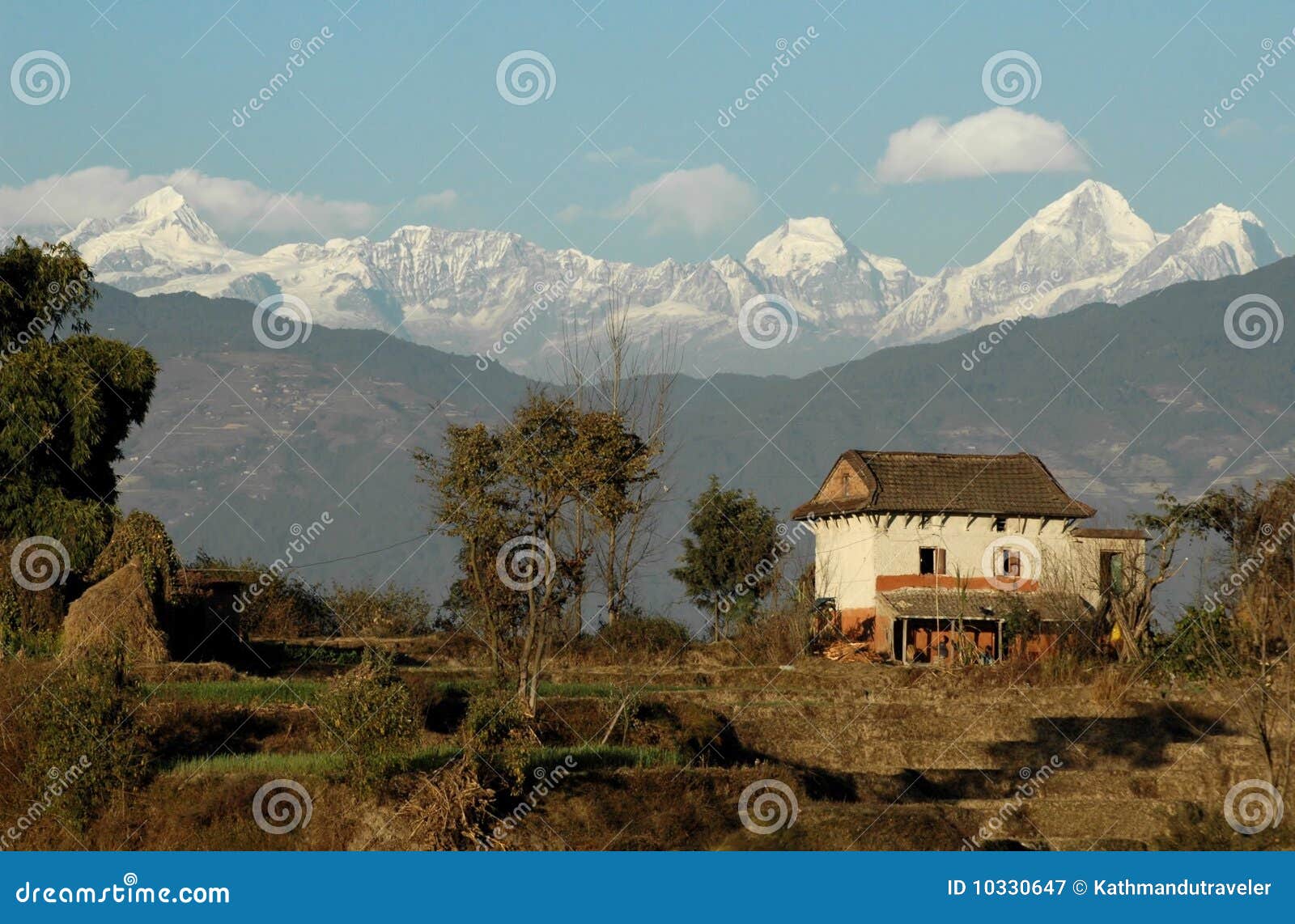Himalayan House stock image. Image of asia, view, panoramic - 10330647