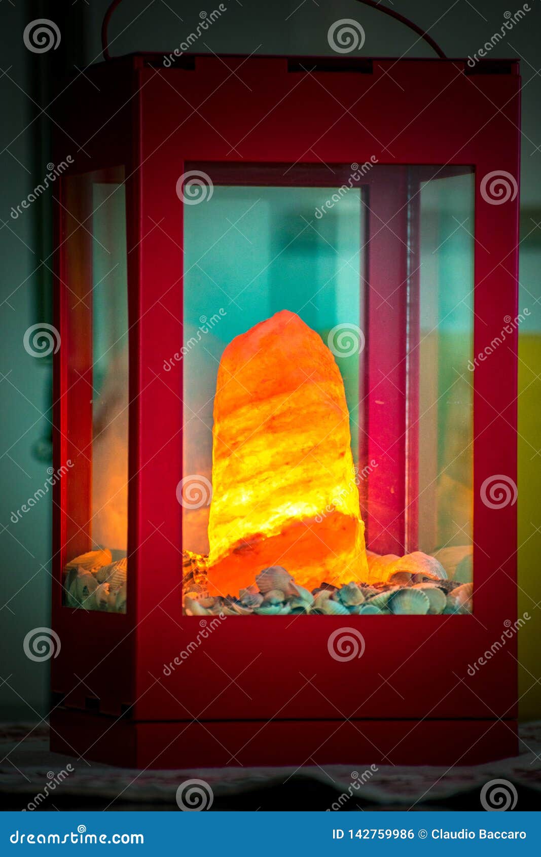 An Himalayan Salt Lamp View Background Stock Photo - Image ...
