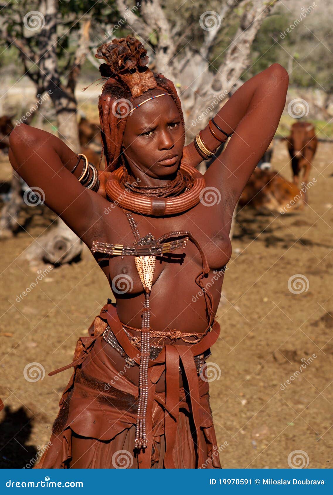 Himba Girl Editorial Photo Image Of Himba Ethnic Africa 19970591