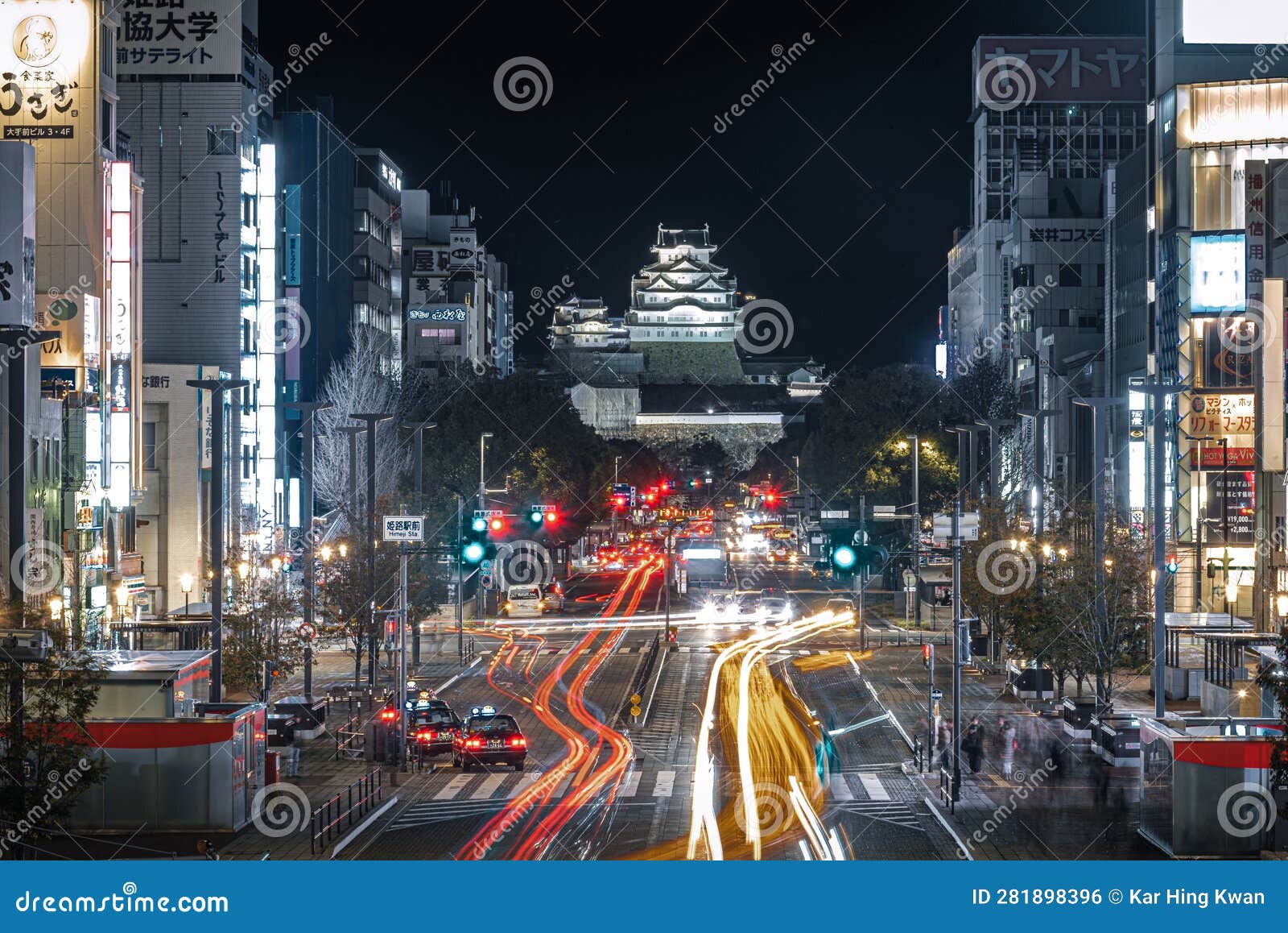 Himejijo Castle Shot at Night Stock Photo Image of garden, tourism