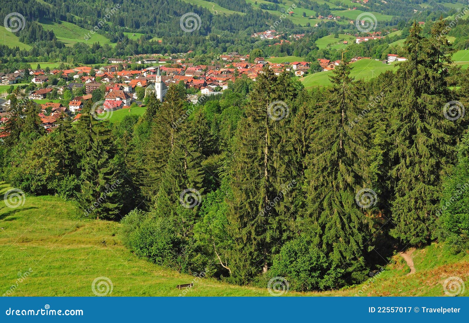 Hindelang Германии allgaeu плохое. село hindelang Германии Баварии allgaeu плохое