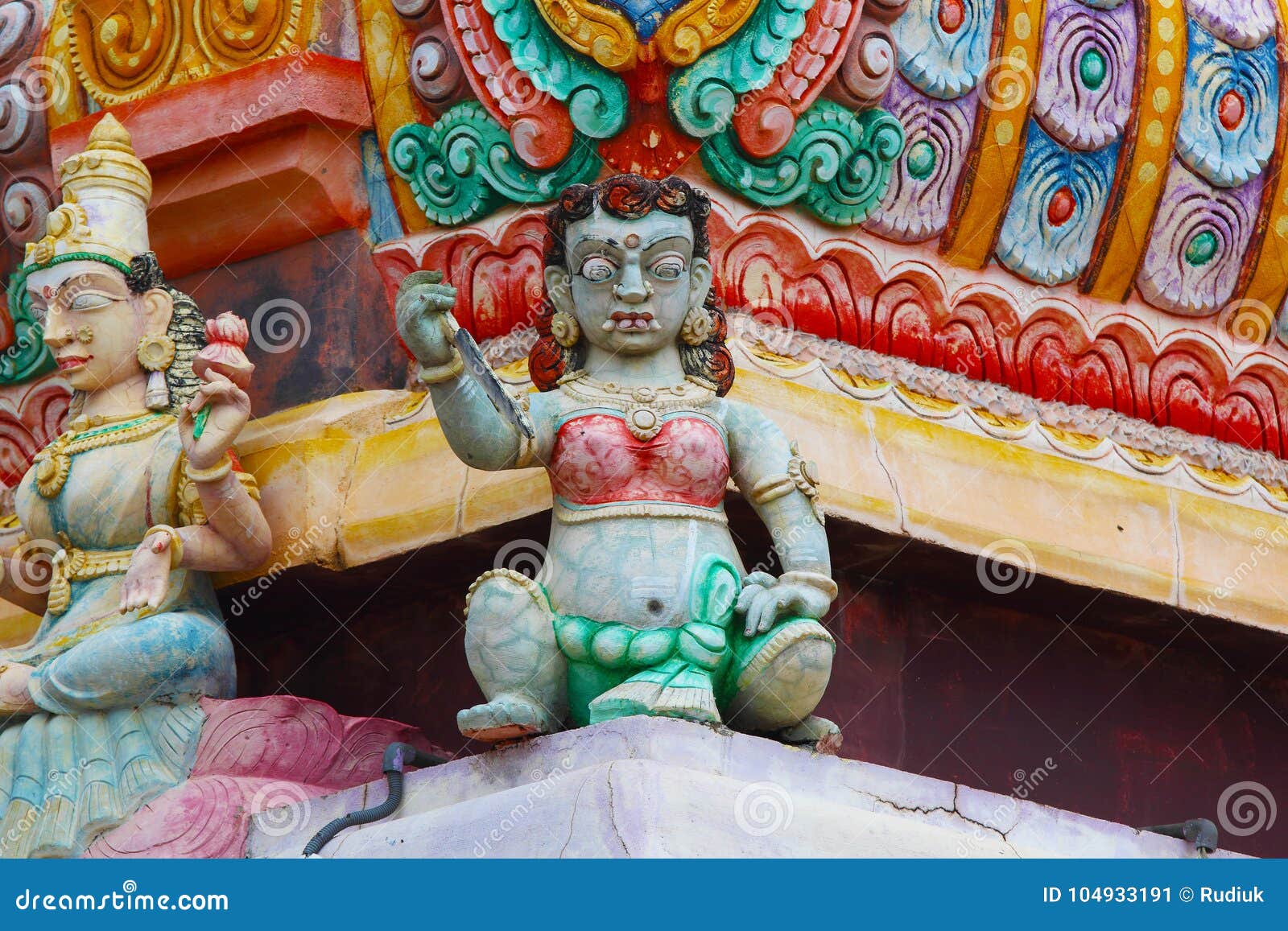 Hindische Statuen in Sri Lanka Stockbild Bild von sonderkommandos