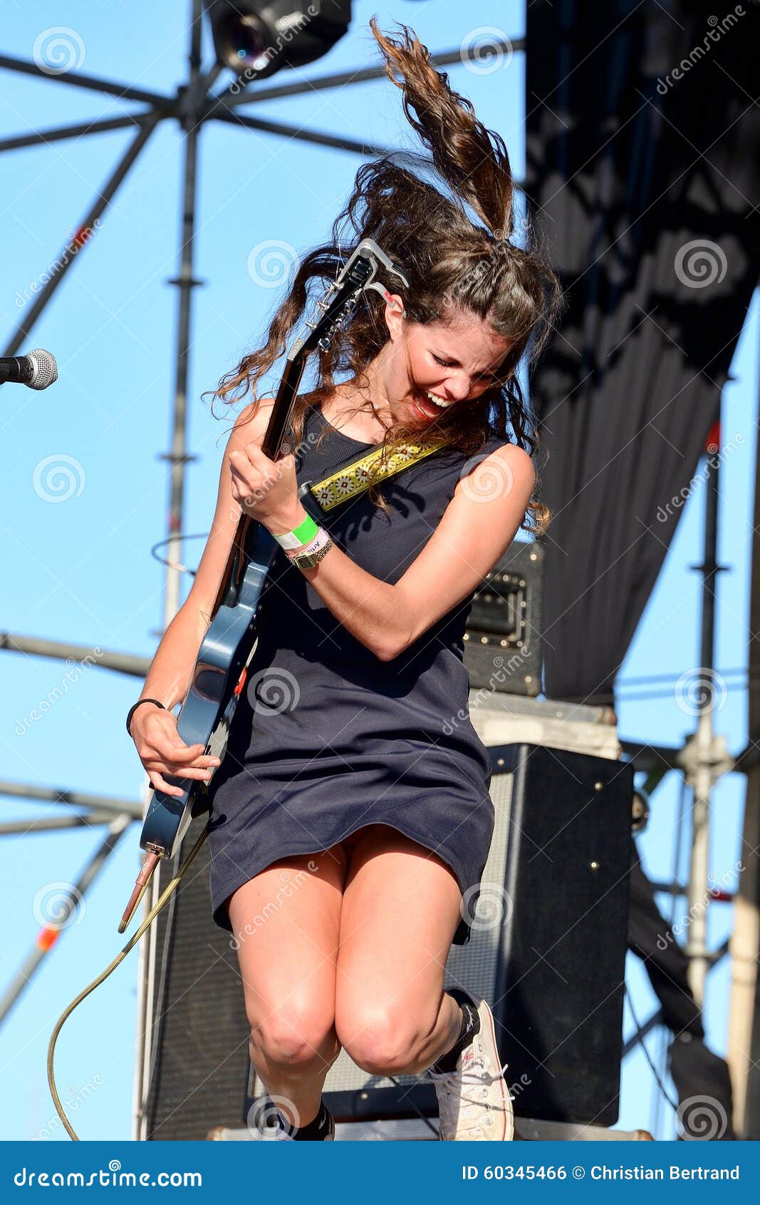 VALENCIA, SPAIN - APR 4: Hinds (band) performs at MBC Fest on April 4, 2015 in Valencia, Spain.