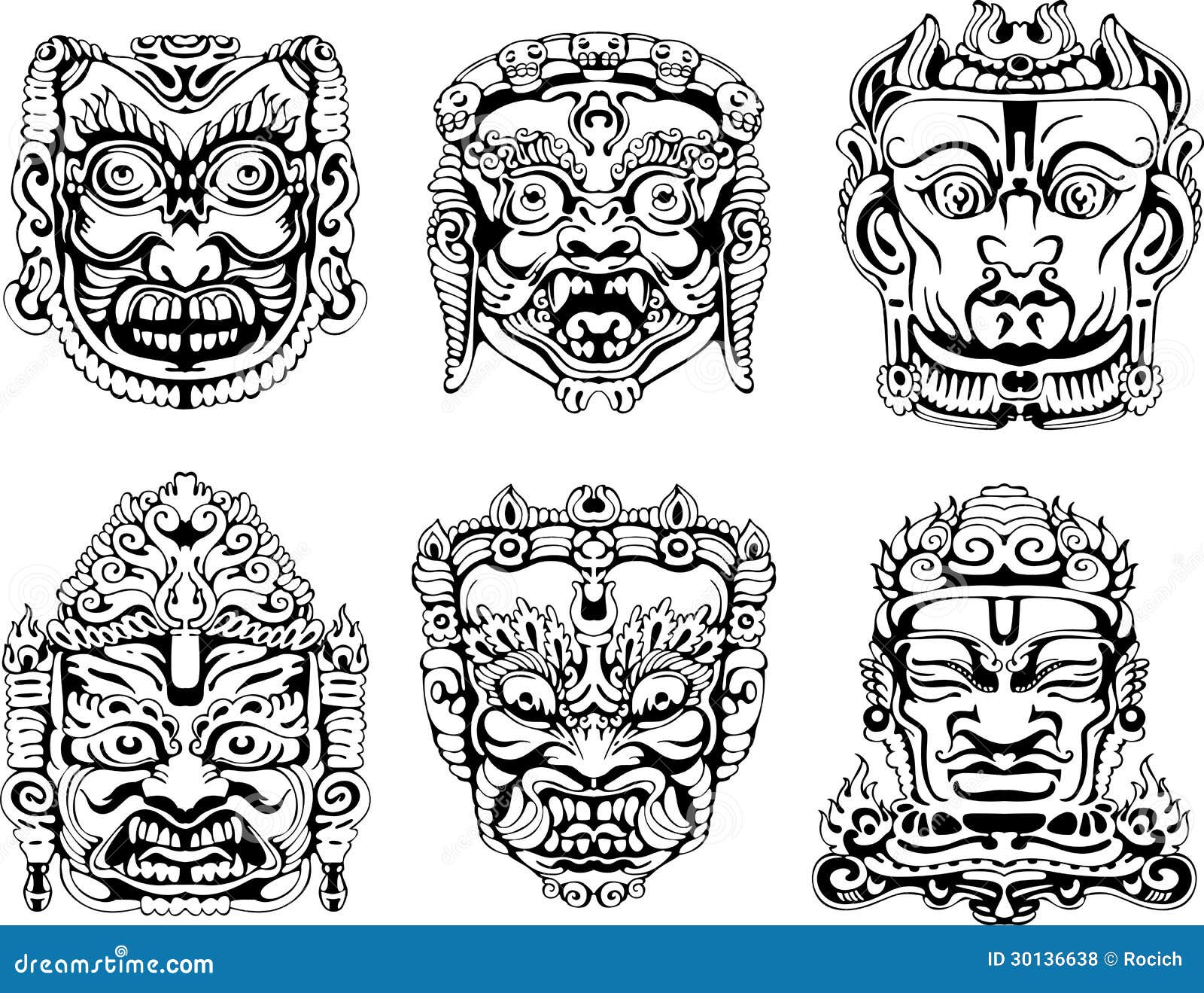 hindu deity masks