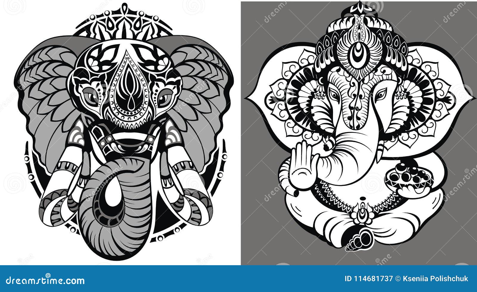 hindu elephant. lord ganesha