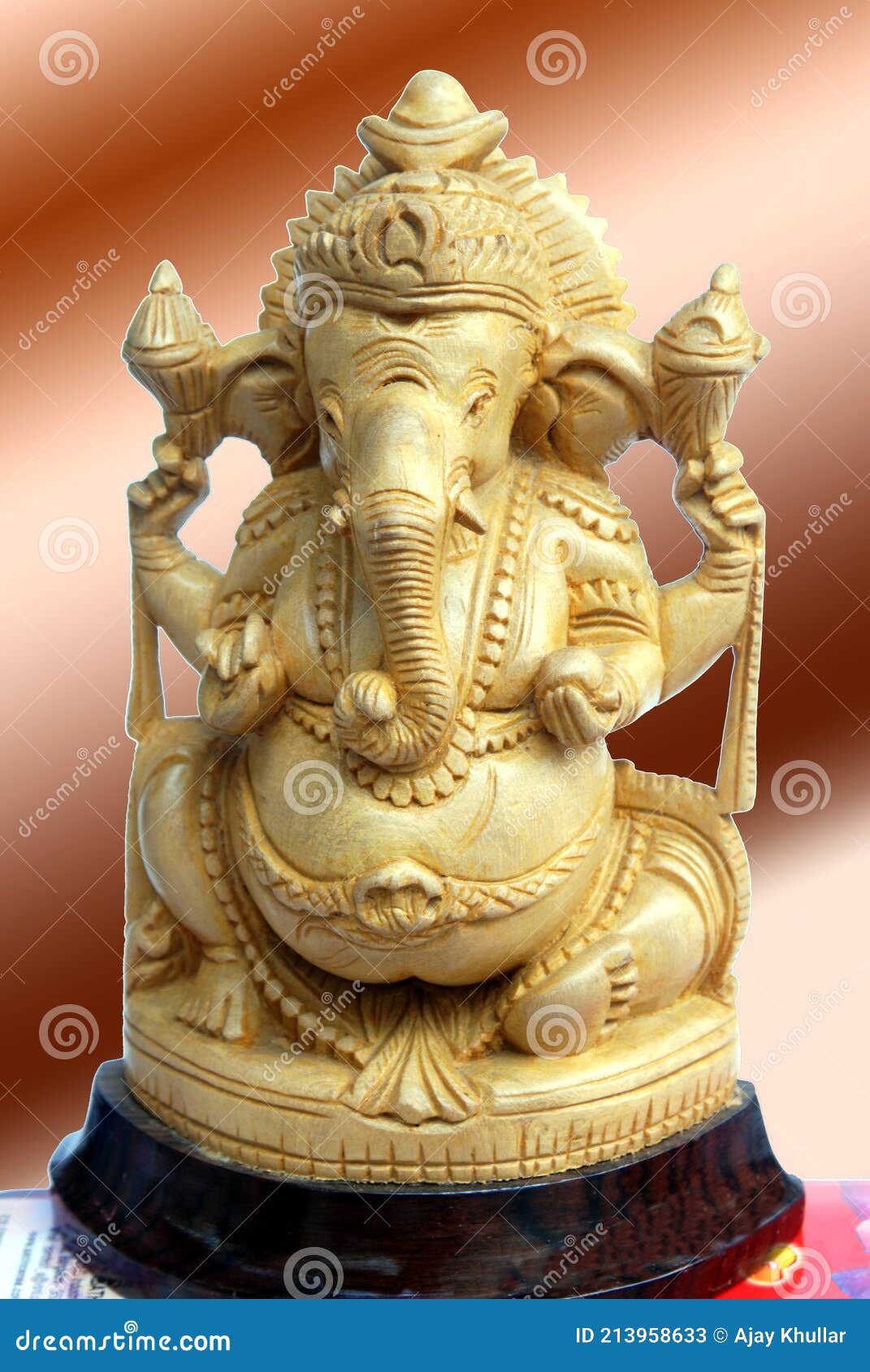 The Hindu God Ganesha Statue Stock Image - Image of stone ...