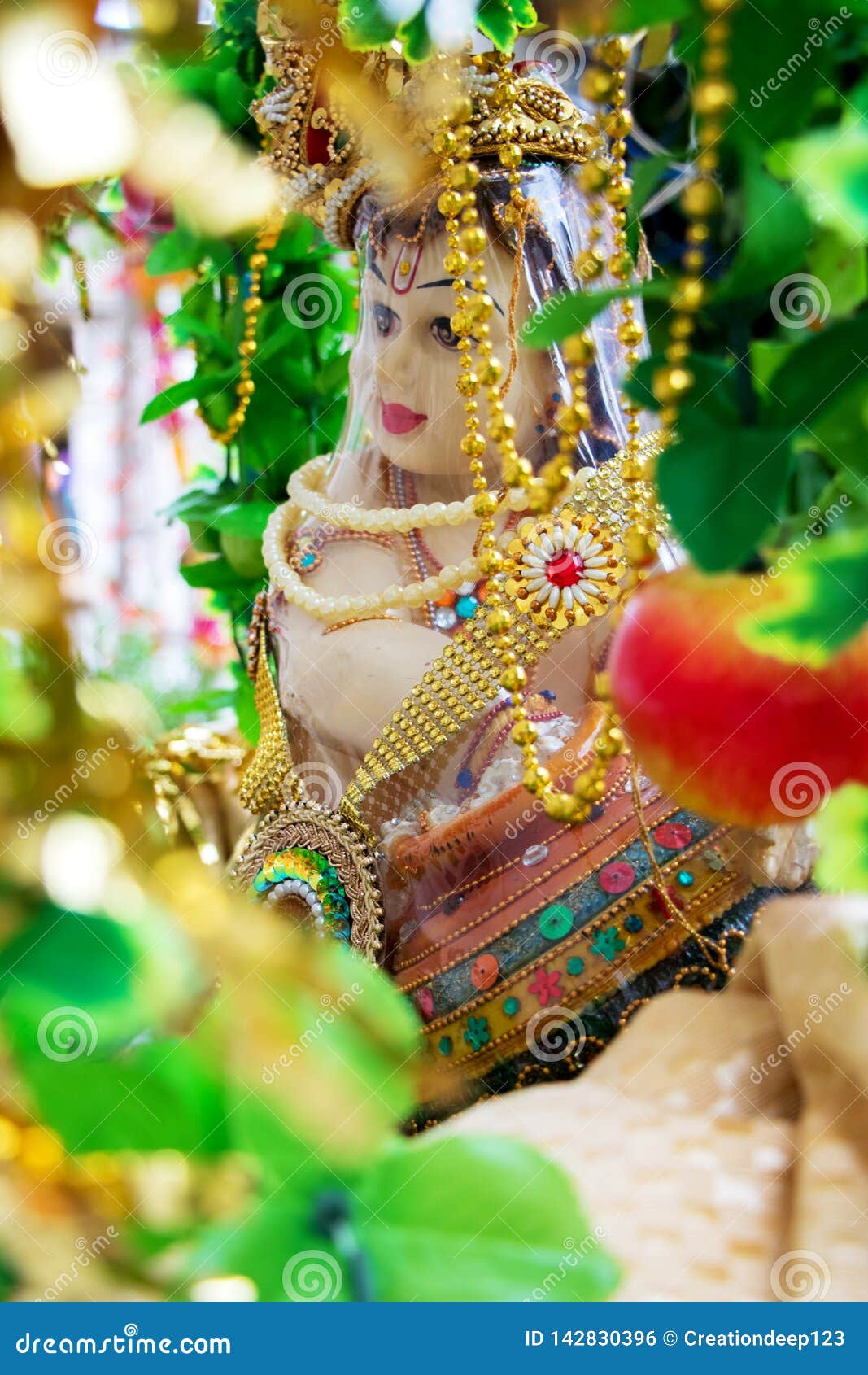 The Hindu God, Lord Krishna, Stock Photo - Image of kisna ...