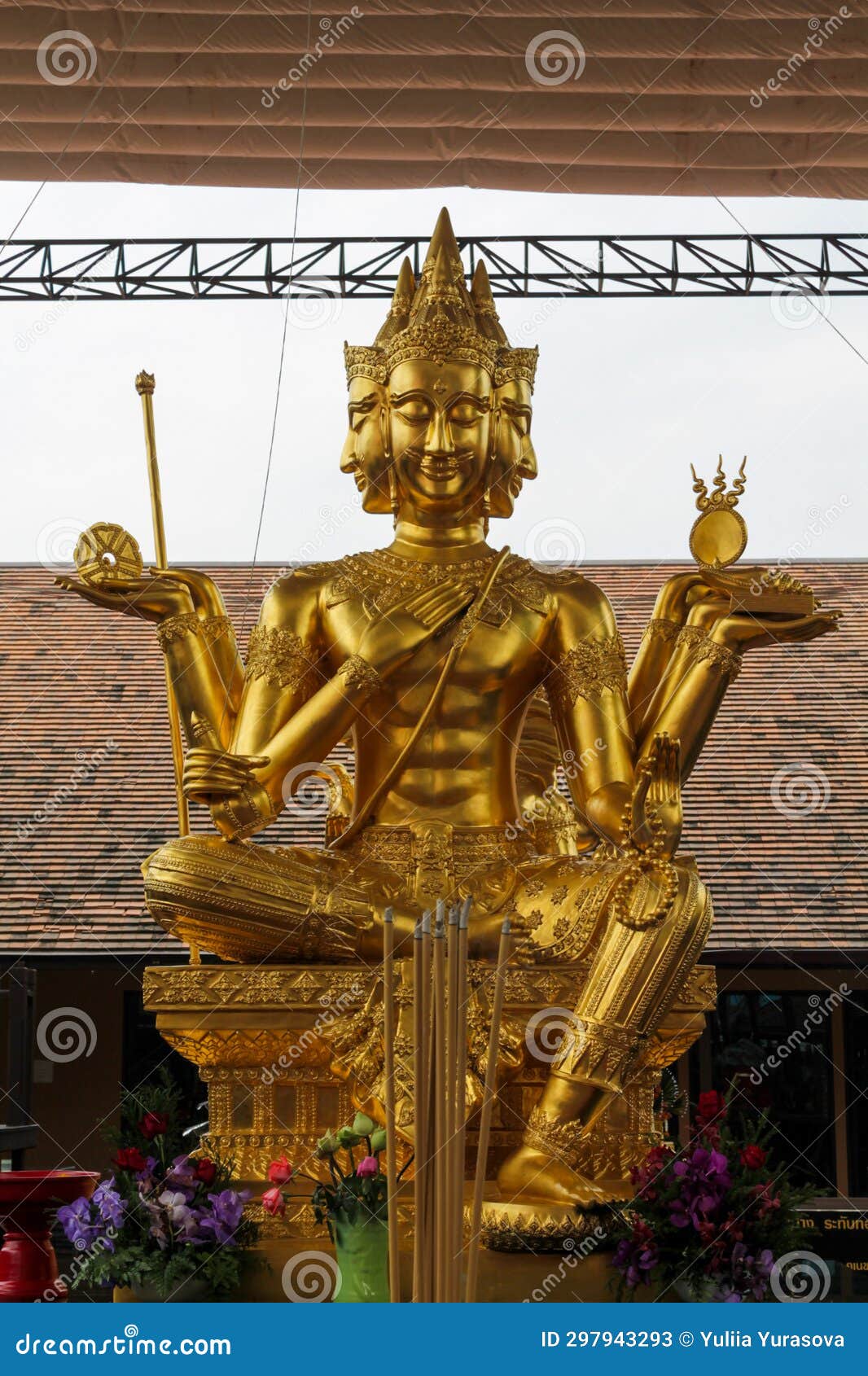 Hindu god statue stock image. Image of buddah, elephant - 297943293