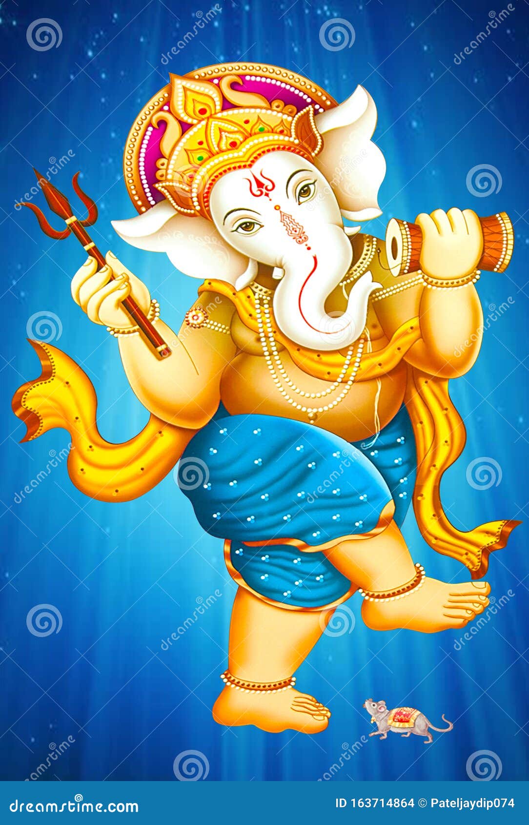 Hindu Lord Ganesha Texture Wallpaper Background Stock Photo ...