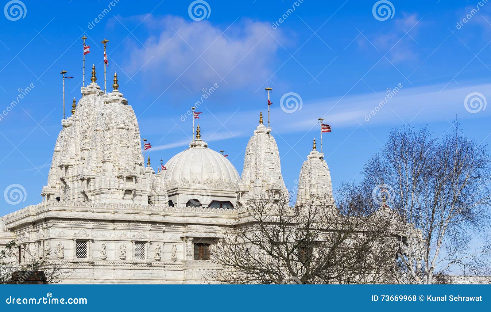 hindu temple baps shri swaminarayan mandir in london, united kin