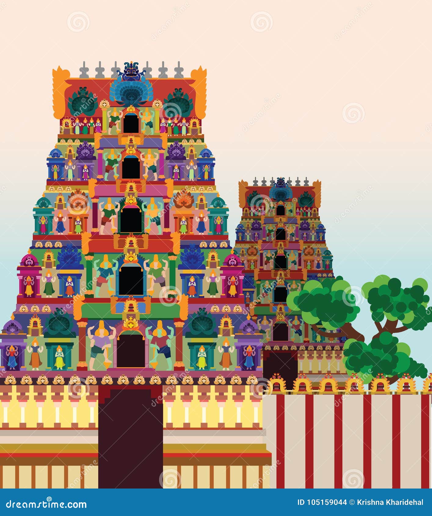 Hindu Temple on Pattern Background Stock Vector - Illustration of deity, pray: 105159044 Hindu Temple on Pattern Background Stock Vector - Illustration of deity, pray: 105159044