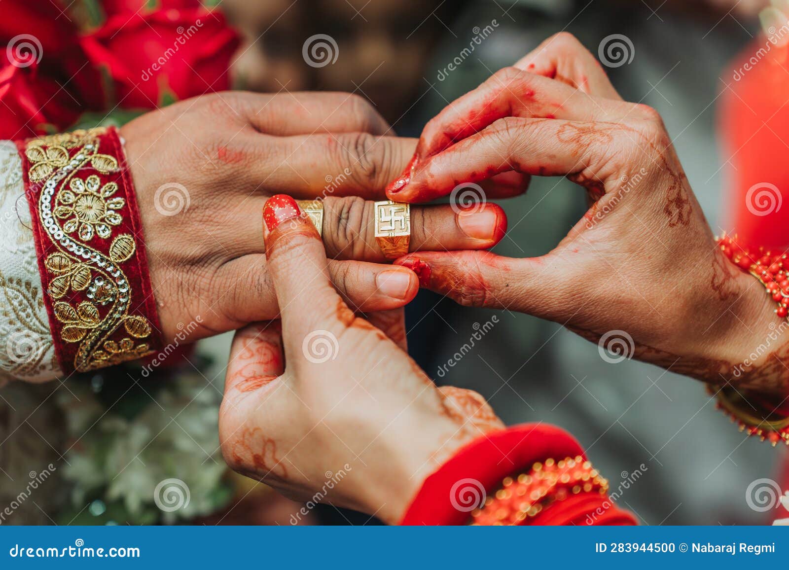 Hindu Engagement Ring Ceremony Stock Photo 591115811 | Shutterstock