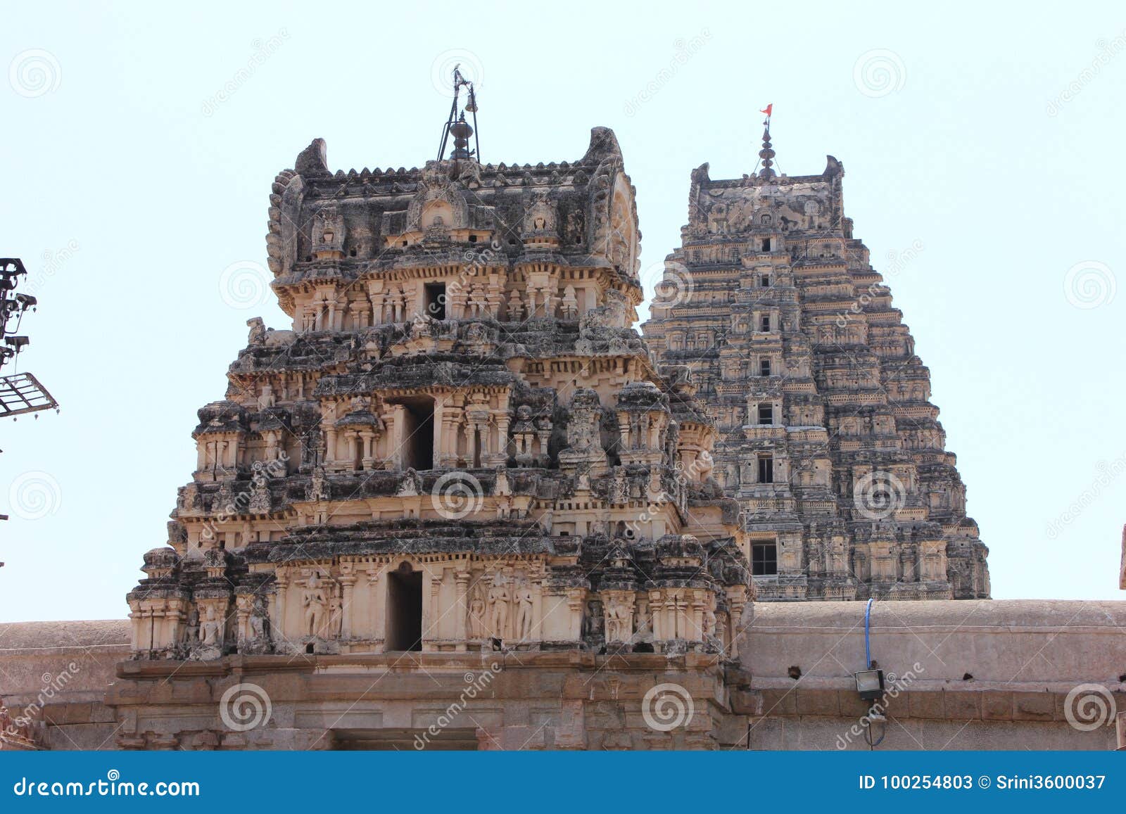 Hinduiskt tempel. Hinduisk tempel på Hampi Karnataka