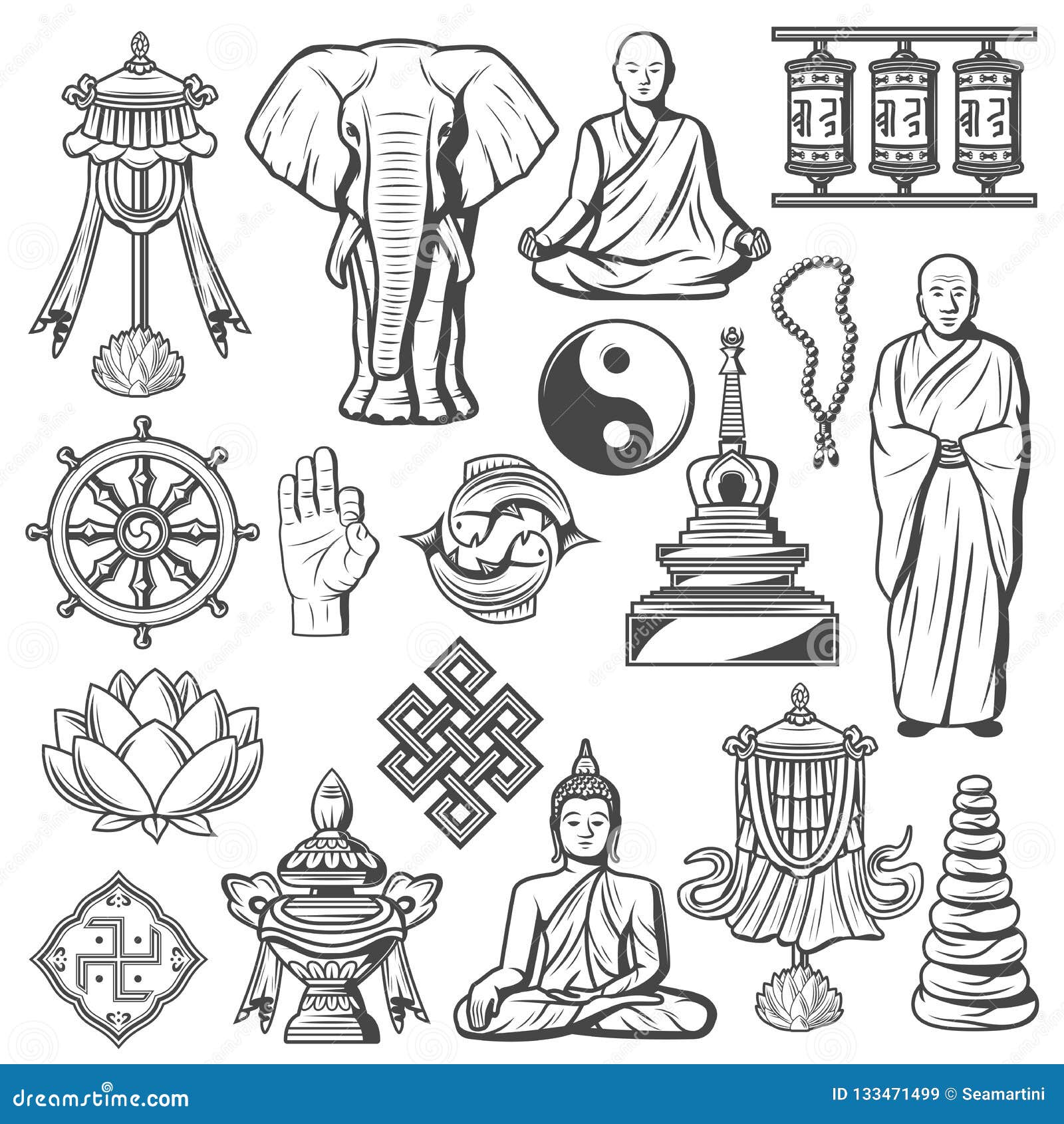 Изображение или символ какого нибудь предмета. Махаяна буддизм символы. Главные символы буддизма. Главный символ буддизма.